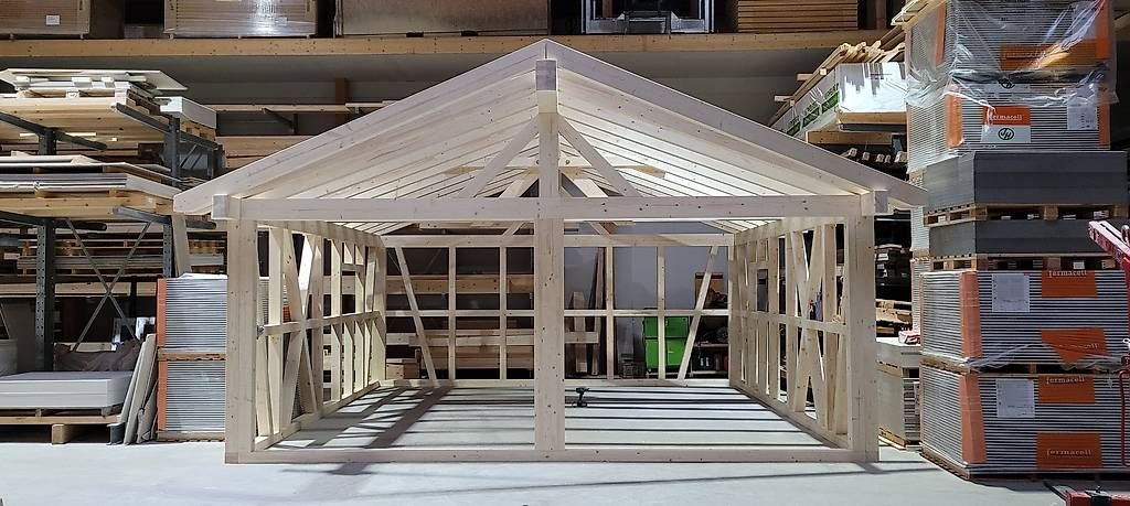 Gartenhäuser & Gewächshäuser: Doppelgarage Elementbau 6×6m – Gebraucht aus Ebnat-Kappel von Lev_yg6g