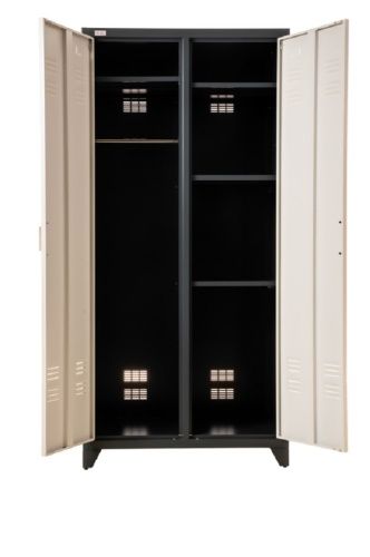 Schränke & Regale: Aktenschrank Spind ODESSA dunkelgrau-wei – Neu und originalverpackt aus Herbertingen von jet-line-e-trade 1