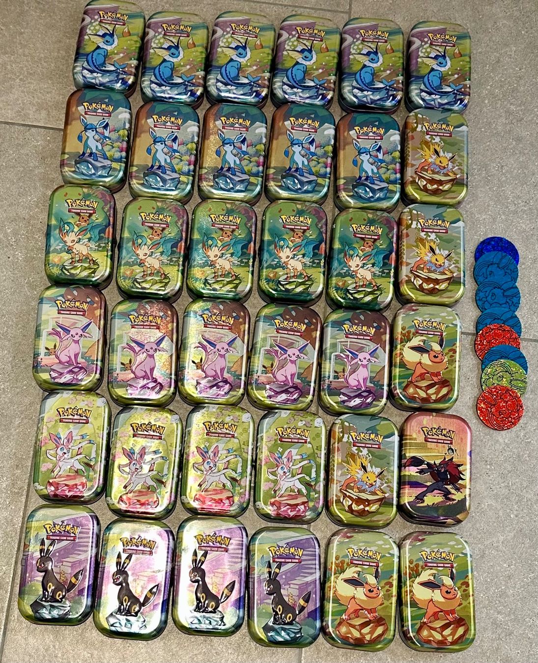 Pokémon Carte collezionabili: POKEMON 36 Tin boxes collection (Leer) – Usato da Ziefen venduto da elika