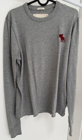 Longsleeve Aebercrombie & Fitch, Muscle Grösse M, grau