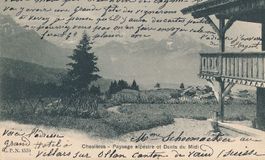 Chesière - Paysage alpestre + 1905