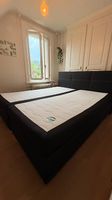 Bequemes Boxspringbett 180x200cm schwarz, im top Zustand