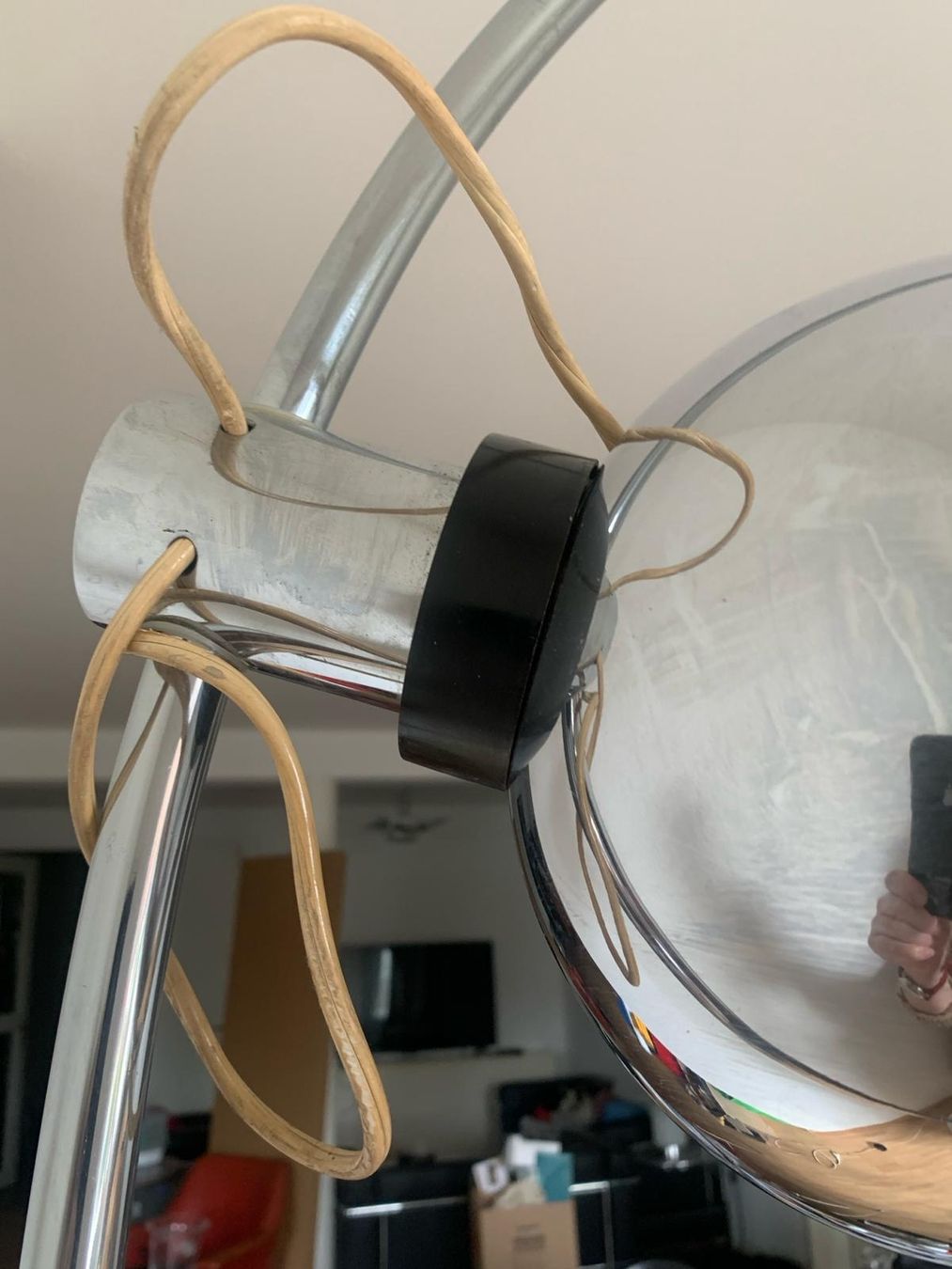 Lampade: Grosse Bogenlampe Italien 70er Jahre – Usato da Basel venduto da Jcva 1