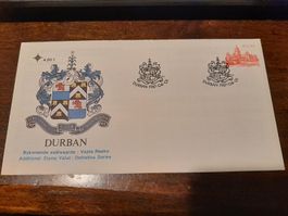 Enveloppe philatélique Afrique du Sud Durban 1987 rare