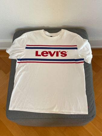 Levi’s T-shirt blanc logo – Relaxed fit – XL