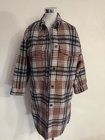 Zara Damen Hemdjacke kariert Gr. XS