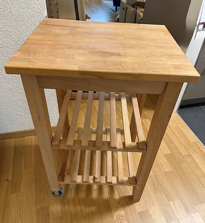 Ikea Carrelli di servizio: IKEA BEKVÄM Servierwagen Holz mit Rollen – Usato da Schaffhausen venduto da wet_9mjt 1