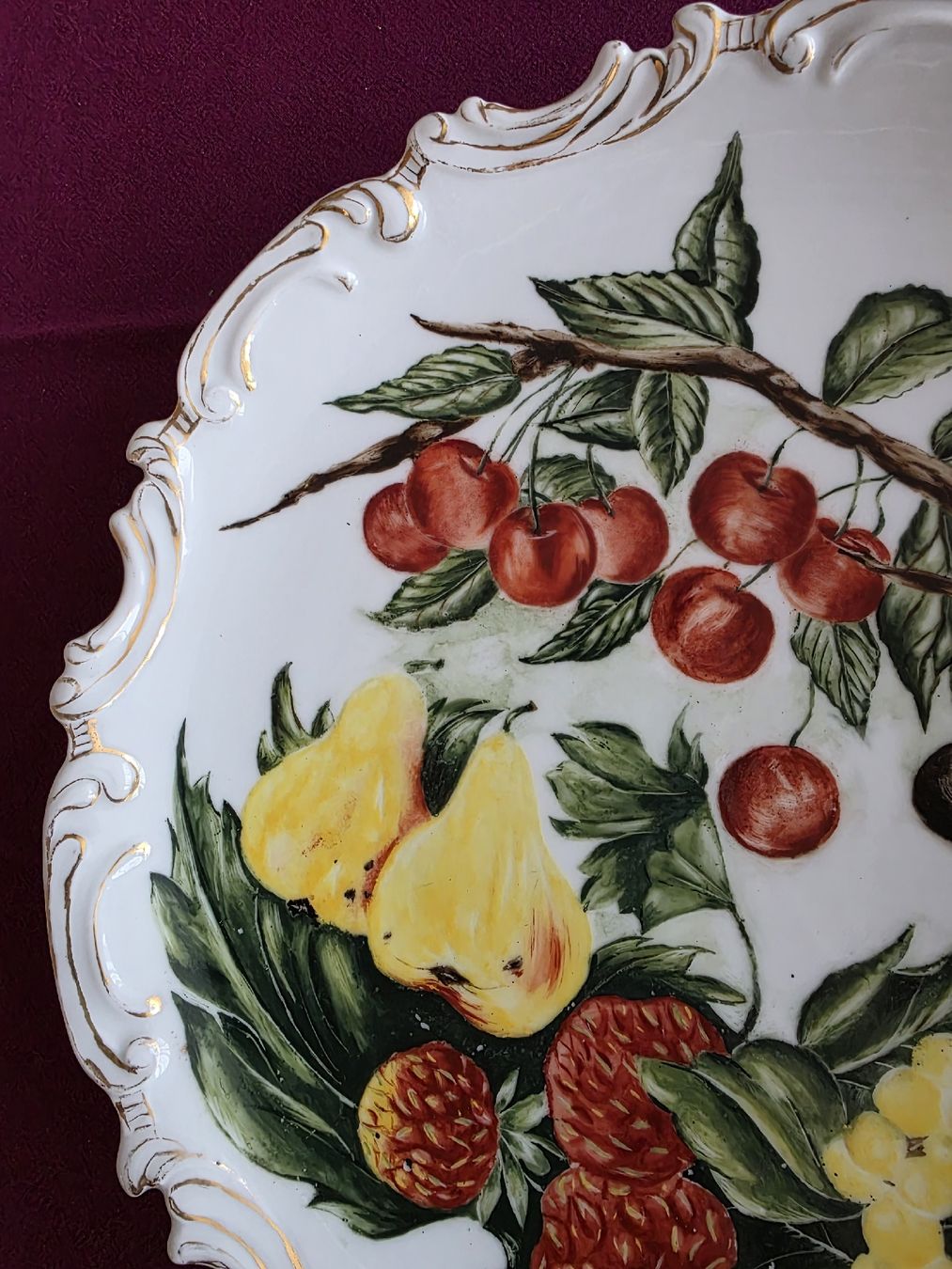 Piatti di portata: Wunderschöne Vintage Obstschale,  Handbemalt! – Usato da Aegerten venduto da Jos_zem 1