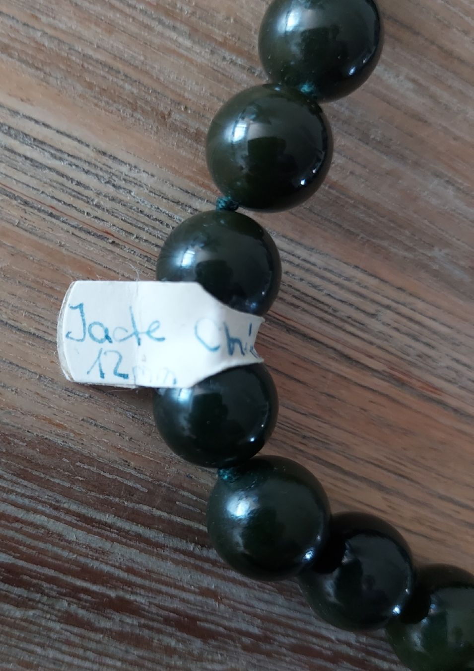 Ketten: Neue Jade Halskette, Durchmesser 12mm, 90 cm lang – Neu (gemäss Beschreibung) aus Basel von Mazzo84 1
