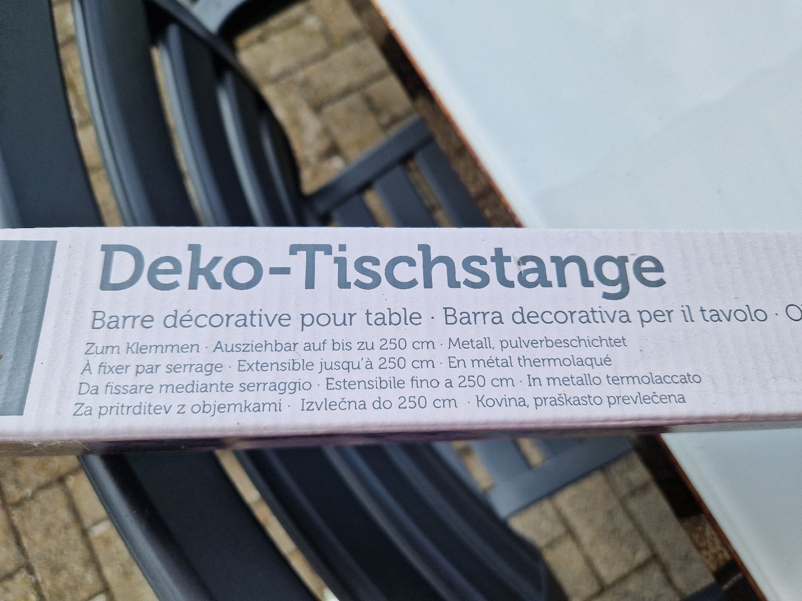 Tavoli: Deko-Tischstange – Nuovo e nell'imballaggio originale da Kulmerau venduto da Doene7 1
