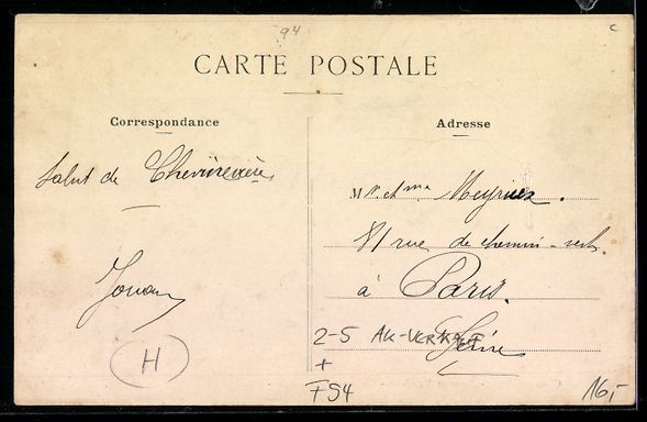 Cartoline postali: Chennevières, Bureau Baudoin, Chateau d – Usato da Berlin venduto da bartko-reher 1