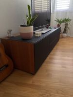 TV MÖBEL / SIDEBOARD / SCHWARZ,HOLZLOOK