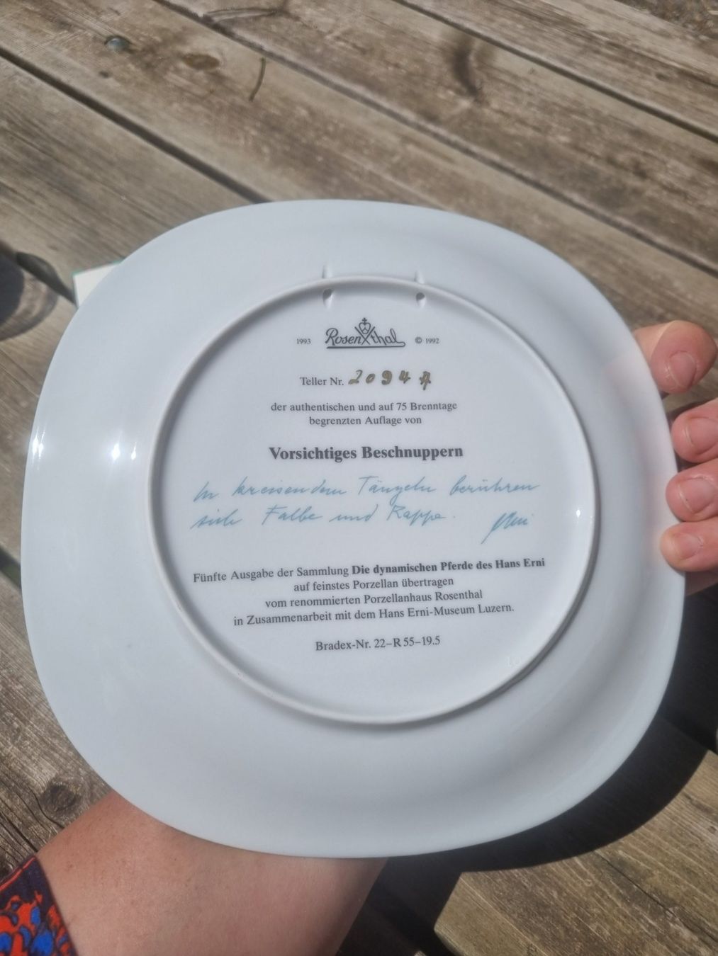 Rosenthal Piatti: Assiette de collection,  Hans Erni,  rosenthal – Nuovo (secondo la descrizione) da Fribourg venduto da sal_5ln6 3