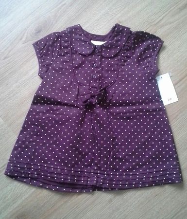 Jolie robe mauve H&M, en taille 74 **NEUF**