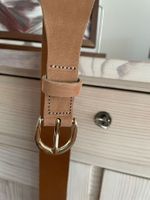 Taillengürtel H&M S, beige, Echtleder, neu