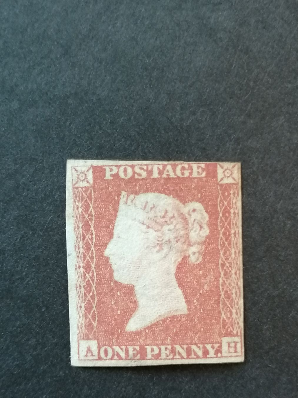 Alle Briefmarken: One Penny red 1841, Ungestempelt  – Gebraucht aus Happerswil von tschergi