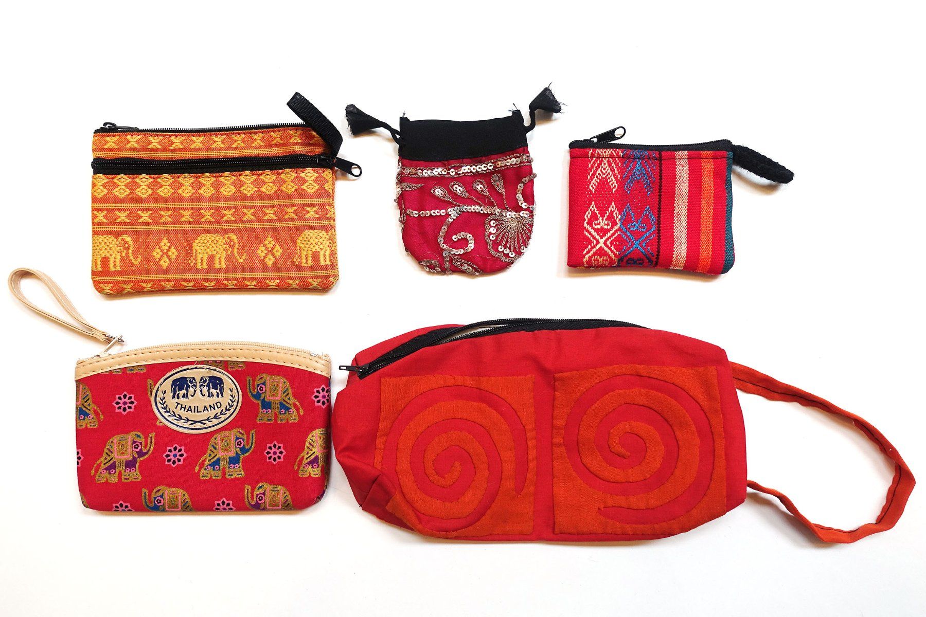 Borse: 5 Indische Beutel, Taschen, Säckchen – Nuovo (secondo la descrizione) da Buochs venduto da chicco64