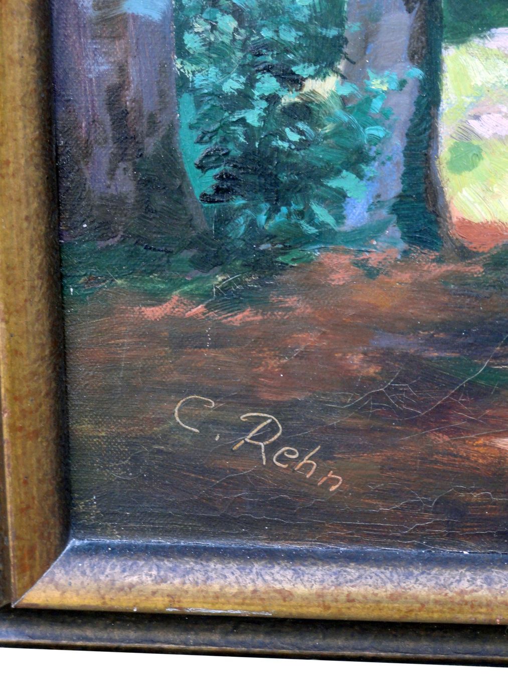 Dipinti: Gemälde Wald 57,5x70,5cm – Usato da Schaffhausen venduto da Golom01 1