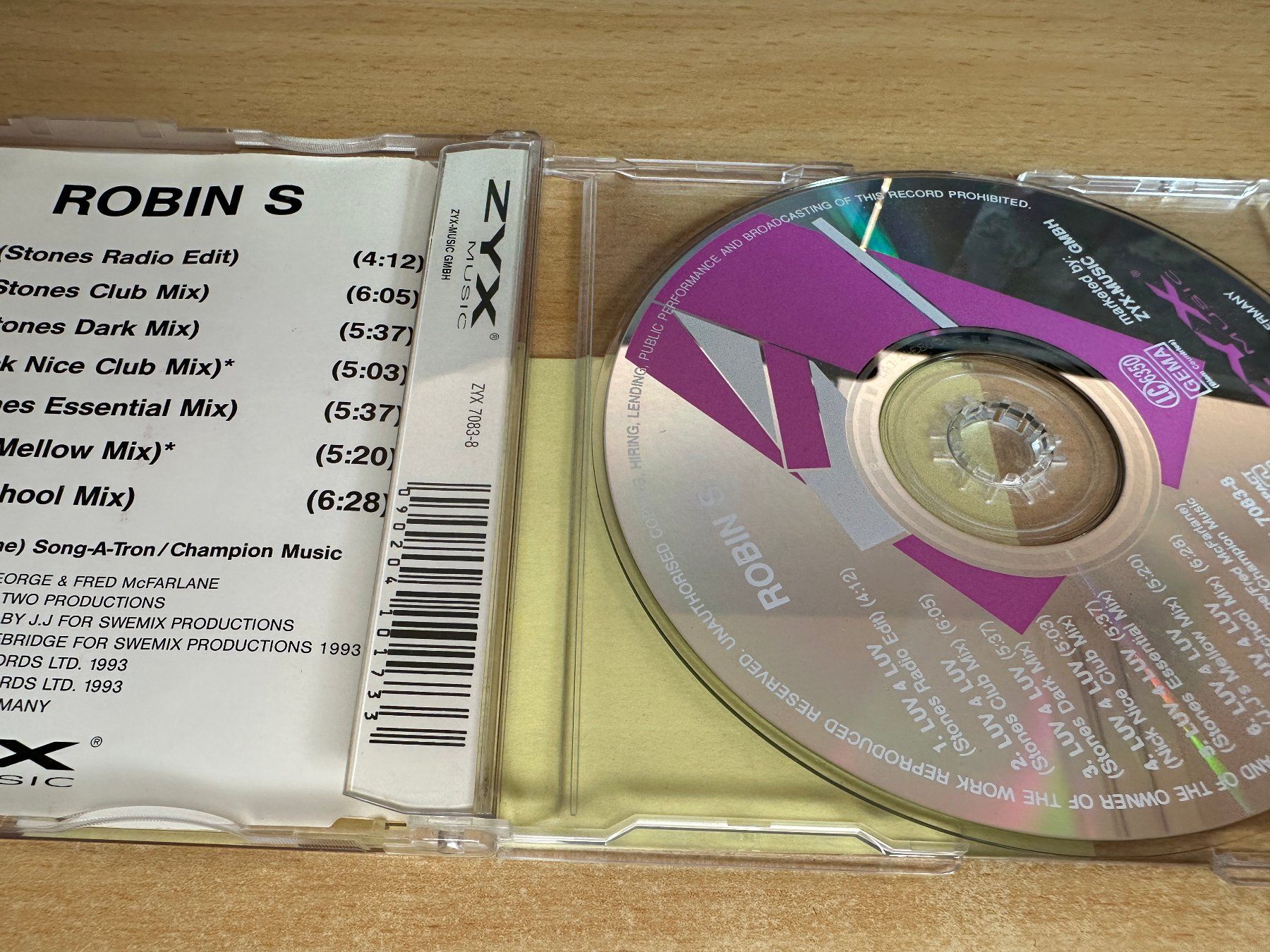CD: Robin S – Luv 4 Luv - Single CD – Usato da Rikon im Tösstal venduto da Alpenmutz 1