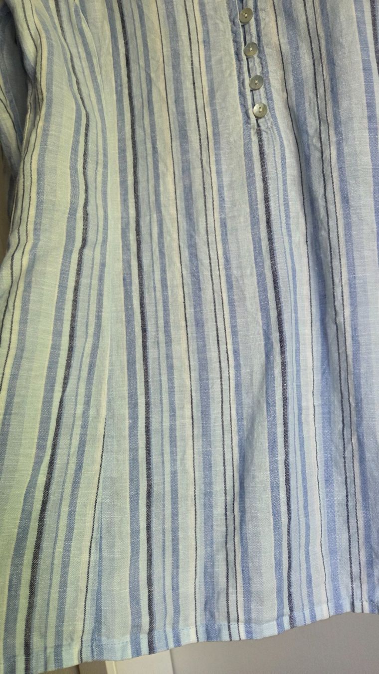 H&M Blusen: Leinen Bluse blau gestreift – Gebraucht aus Fislisbach von Maieriisli25 3