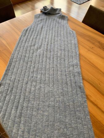 ESPRIT hellblaues Traumkleid ärmellos mit Mohair Gr. L NEU