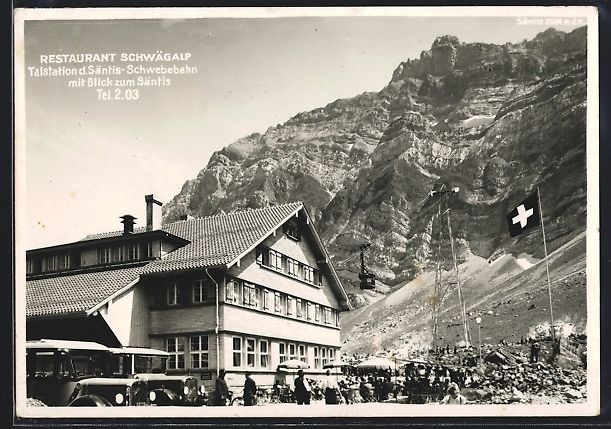 Ansichtskarten: Schwägalp, Restaurant / Talstation mit  – Gebraucht aus Berlin von bartko-reher