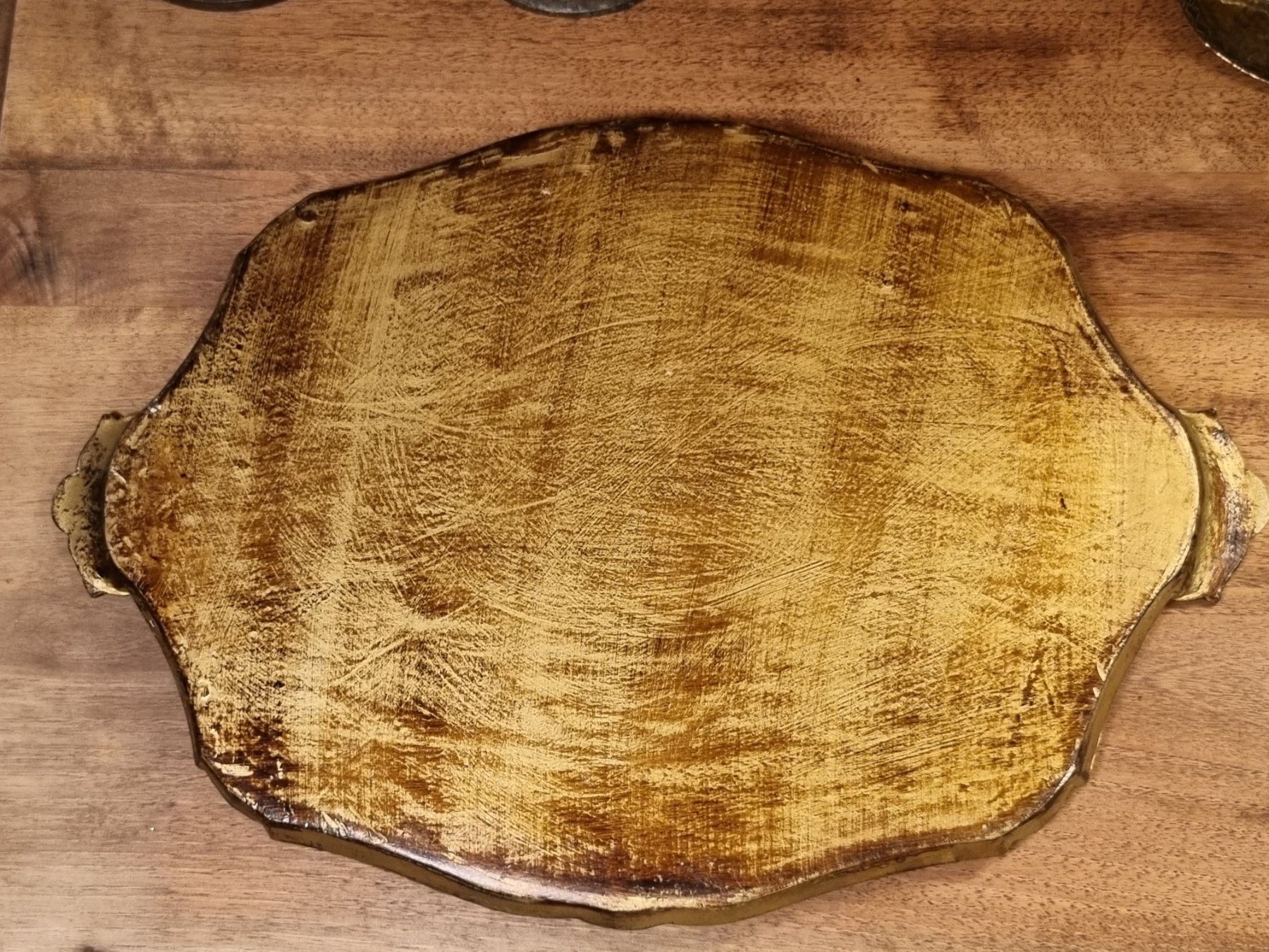 Piatti di portata: Grosses Florentiner Tablett blau-gold 50 cm – Usato da Scharnachtal venduto da devin03 7