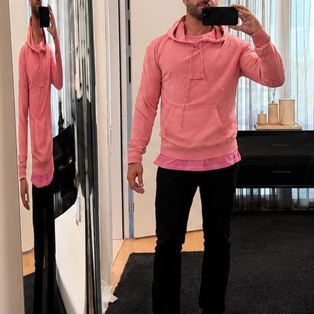Saint Laurent Hoodie pink Grösse L guter Zustand