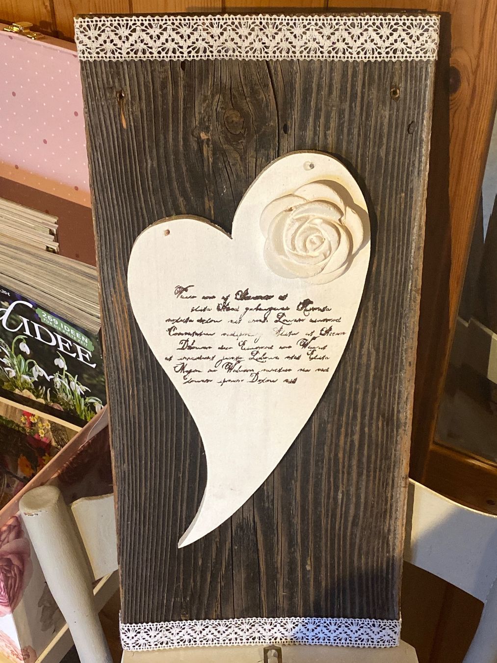 Tutte le decorazioni: DEKO AUF HOLZ,SHABBY CHIC – Nuovo (secondo la descrizione) da Meienried venduto da ManuelaBoutique 2
