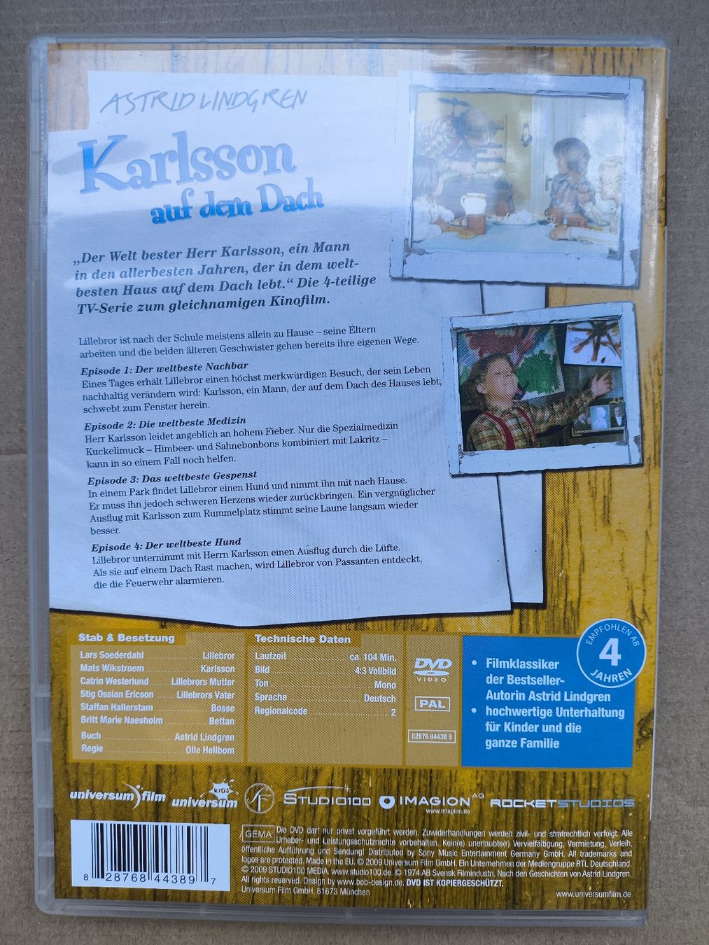 Tutti i DVDs: Karlsson auf dem Dach, Astrid Lindgren – Usato da Embrach venduto da Tutanchamun_23 1