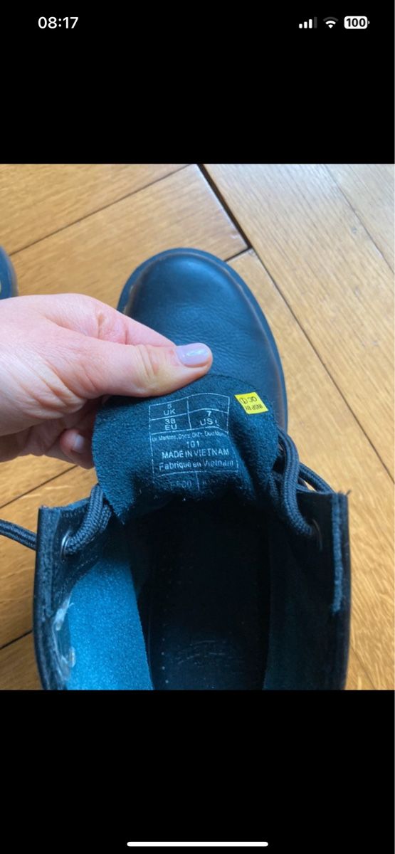 Dr. Martens Herrenschuhe: Schwarze Dr. Martens Boots, Grösse 38 – Neu (gemäss Beschreibung) aus Basel von Lizzy_01 2