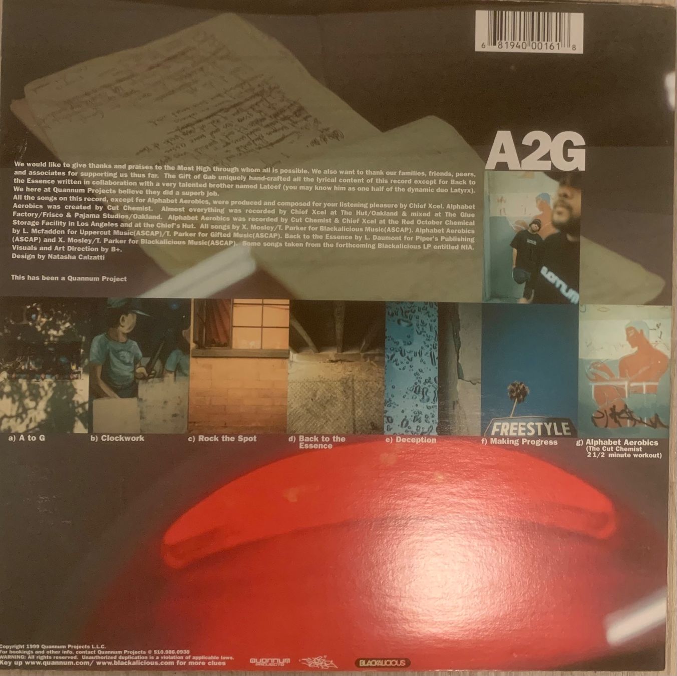Schallplatten: BLACKALICIOUS - A2G EP 1999 – Gebraucht aus Mühlethal von superfast78 1