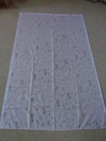 Vorhang weiss/grau 120 x 194 cm (Stangendurchzug)