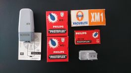 Blitze, Kamerazub. Vintage. IKOBLITZ, PHOTOFLUX...NEU & OVP