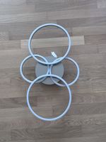 Deckenleuchte LED Rund 4 Ringe Design Weiss Gebraucht