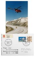 Chur GR Fiesch Aletsch Wallis Tag der Aerophilatelie 1988