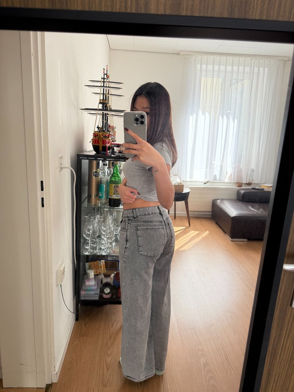 Shein Jeans: Gray jeans – D'occasion à St. Gallen par trxcy