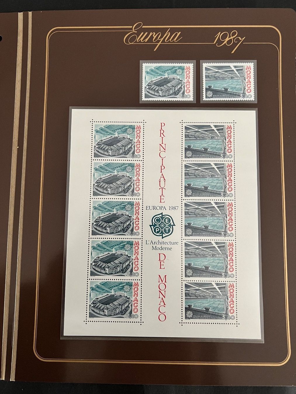 Tous les timbres: Monaco 1987 CEPT Kleinbogen und Satz **(112) – D'occasion à Hinwil par Sidi4