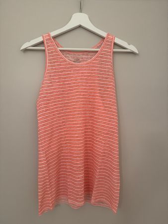 J. Crew striped tank top linen size S