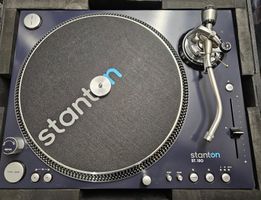 2x Plattenspieler Stanton 150 S in Koffer Plexiglas schützt