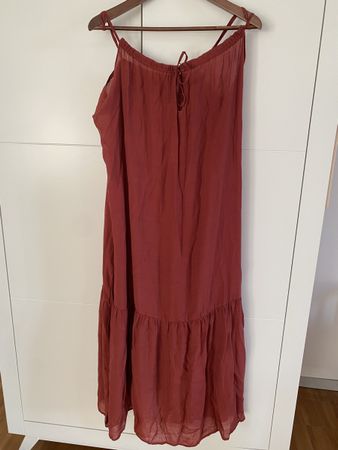 Strandkleid rot aus Popline