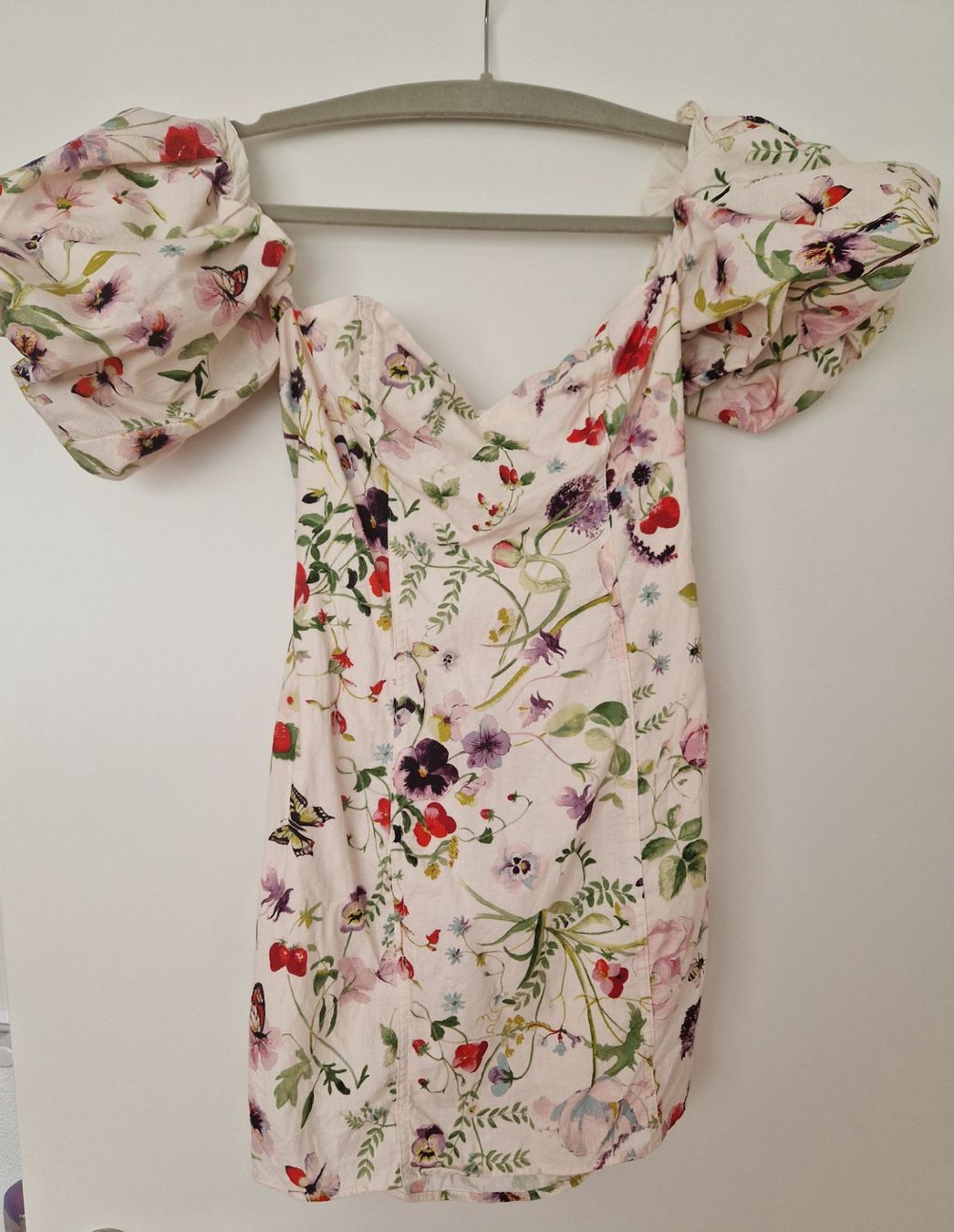 H&M Vestiti: H&M Kleid Blumen Buff-Ärmel Leinen Baumwolle Gr. 40 – Usato da Erlinsbach SO venduto da ULIKH 5