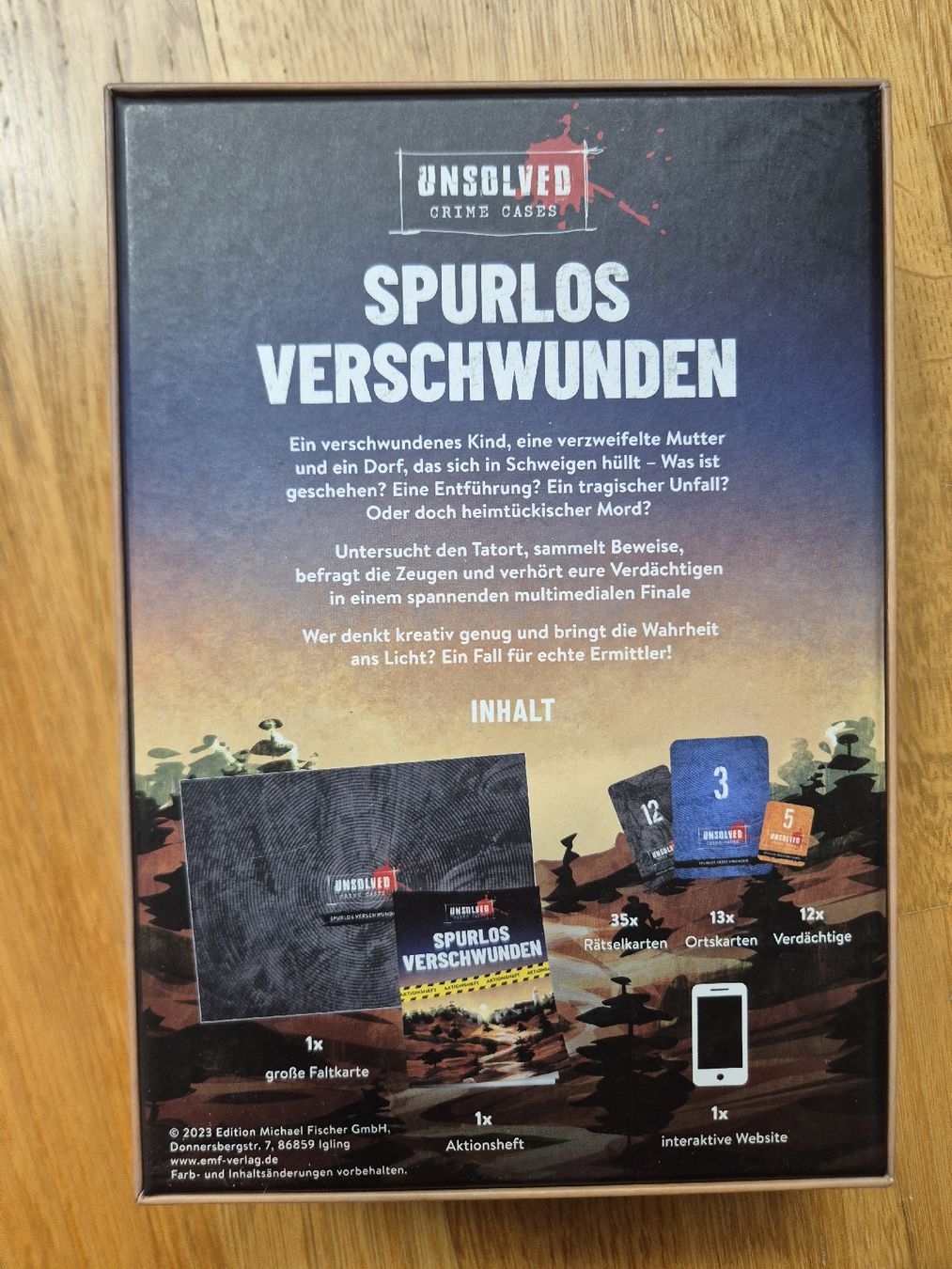 Giochi: Unsolved Crime Cases -Spurlos Verschwunden – Nuovo (secondo la descrizione) da Herzogenbuchsee venduto da kimslo 1