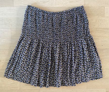 CAROLL Jupe smocks imprimée fleurs 38/40