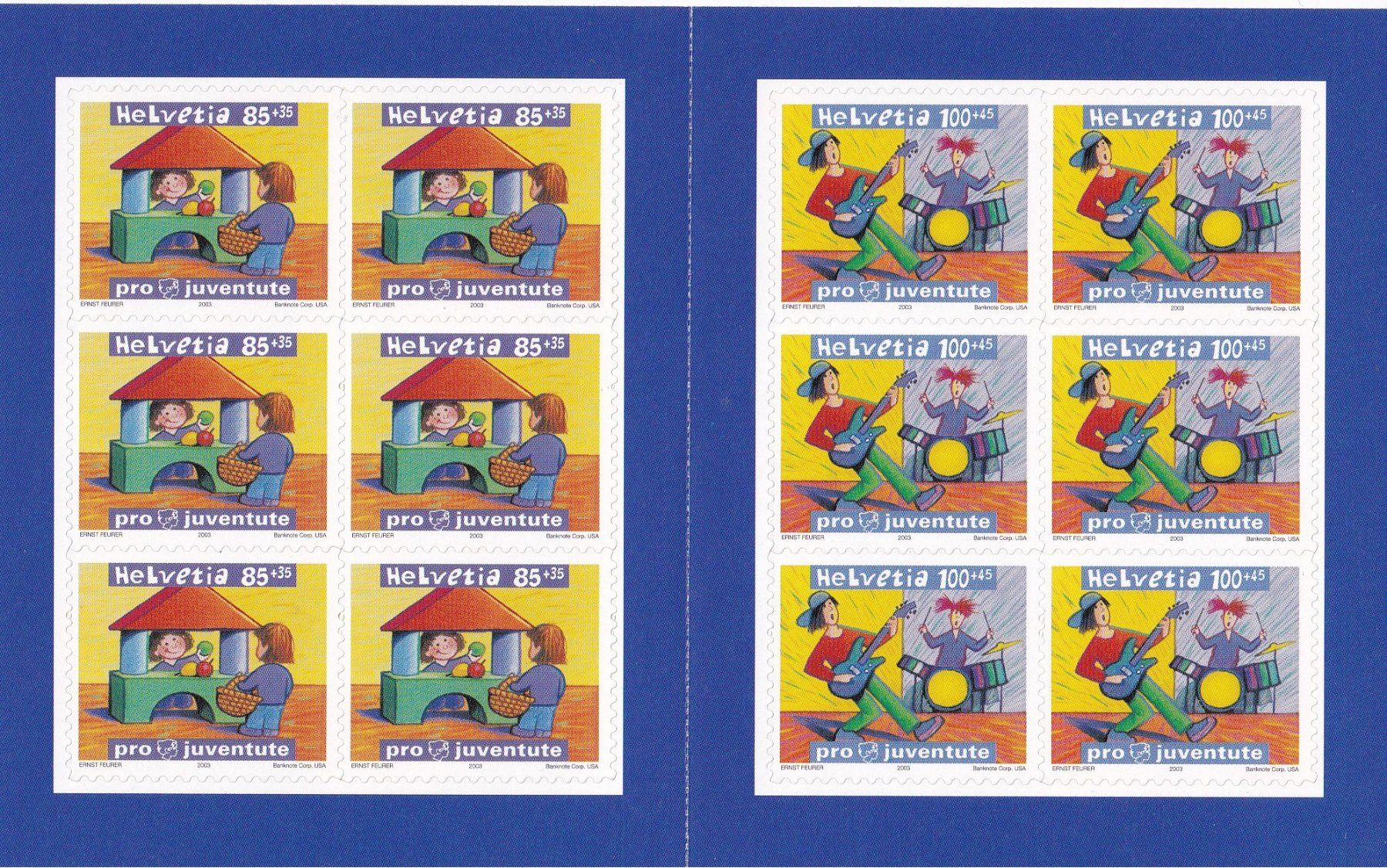 Tutti i francobolli: CH 2003, Markenheftchen Pro Juventute Kinderrechte – Nuovo (secondo la descrizione) da Castione venduto da Rx-stamps 1