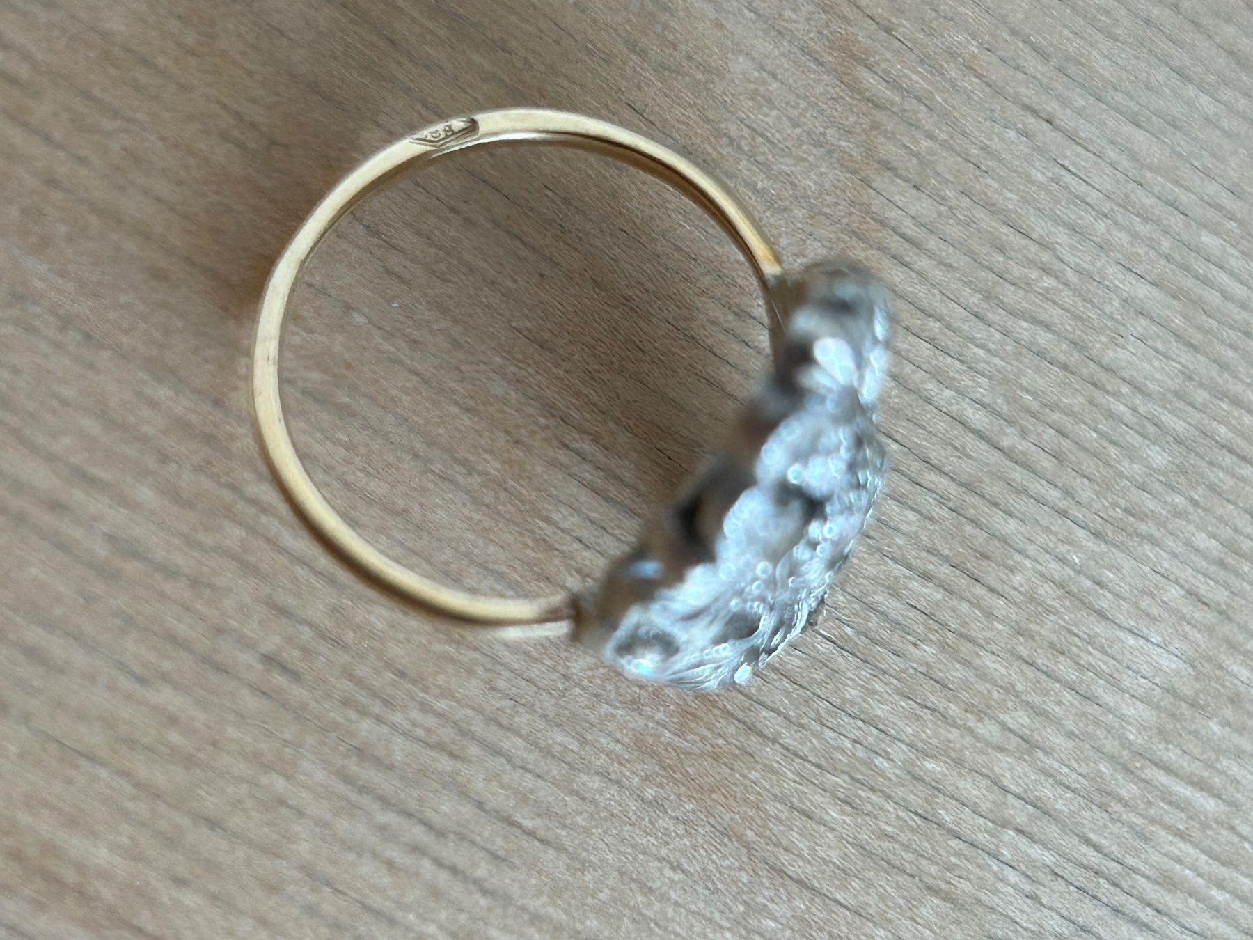 Bagues: 14 Kt Gold und Silber Ring – D'occasion à Luzern par lou4444 1