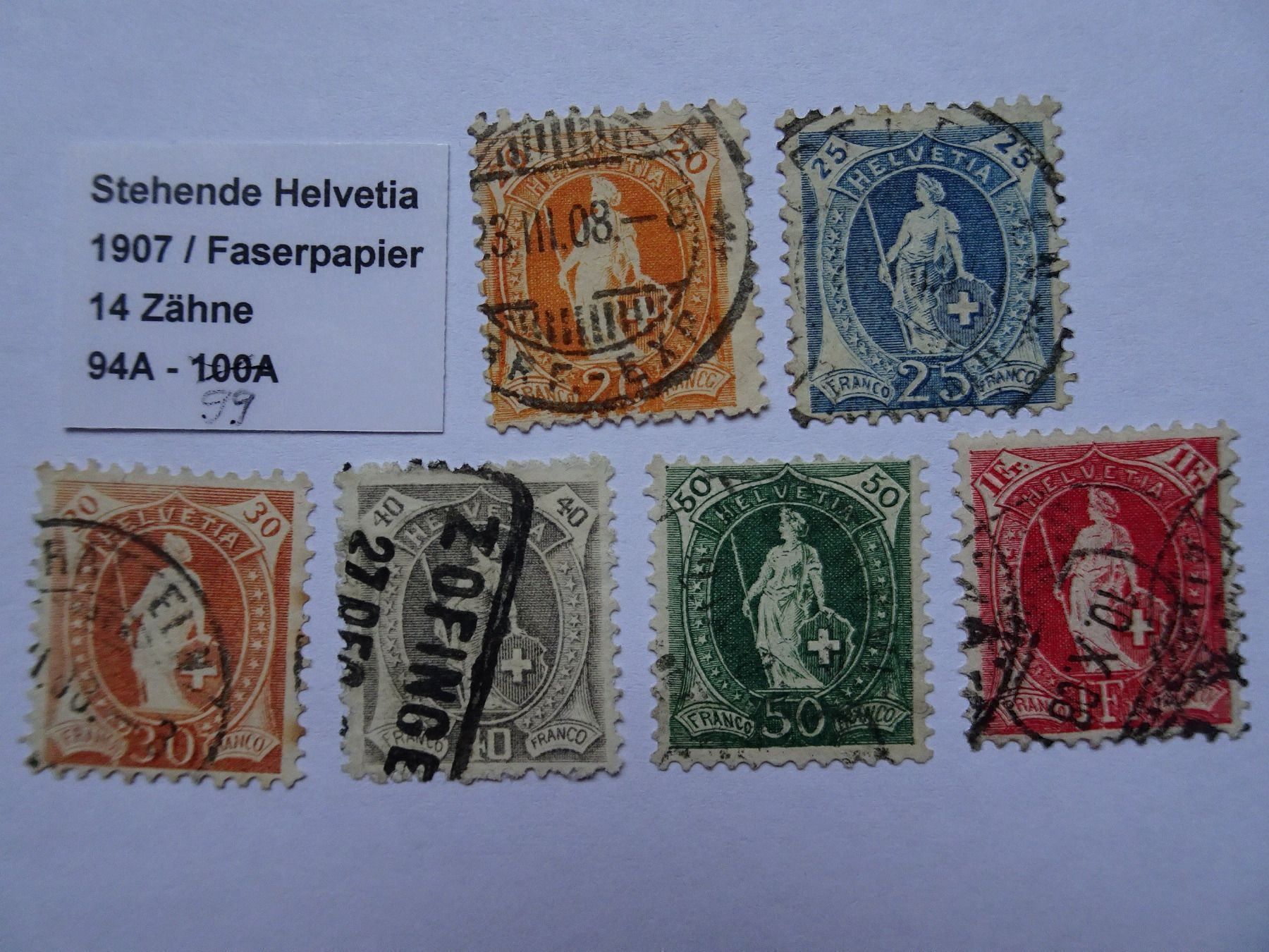 Tous les timbres: 1907 – D'occasion à Aadorf par Chnorli-Furz