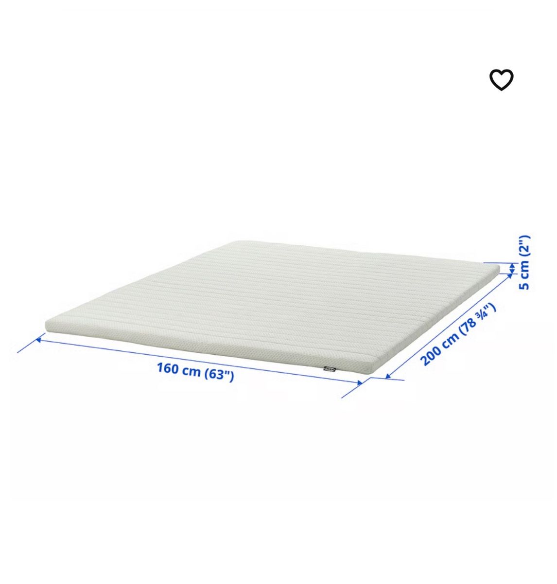 Ikea Materassi: Matratzenauflage, Topper von IKEA – Usato da Rütihof venduto da Currie8 1