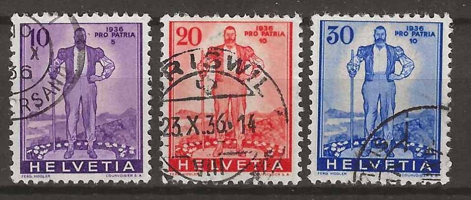 Tutti i francobolli: PP036 - Pro Patria 1936 obl. – Usato da Trélex venduto da Phil_Albert