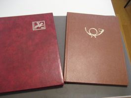 2 Briefmarkeneinsteckbücher, weisse Seiten, Occasion
